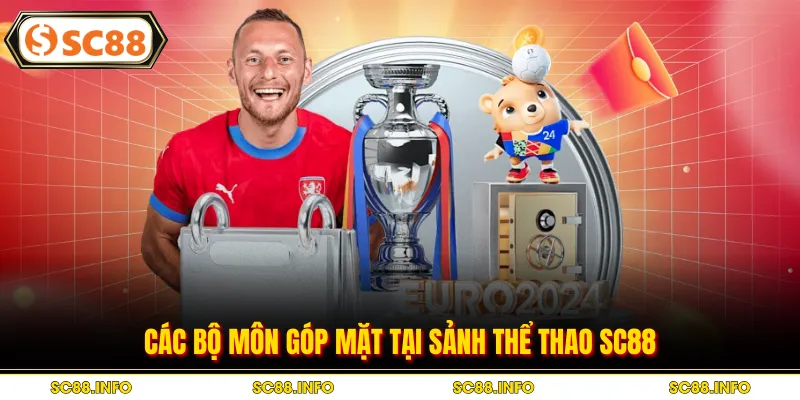 Các bộ môn góp mặt tại sảnh thể thao SC88